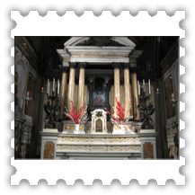 Altare con l'icona del SS. Salvatore